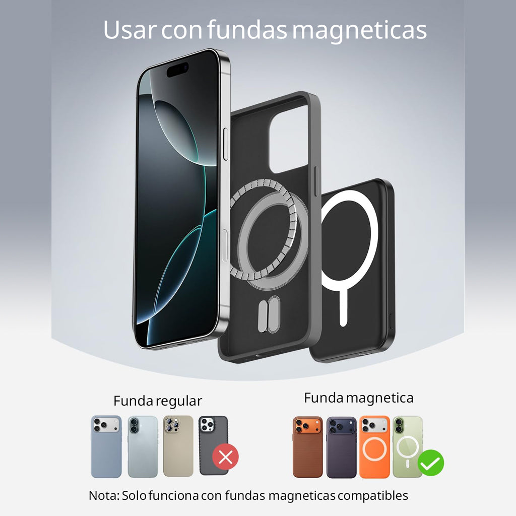 Cargador Inalámbrico Portátil Magnetic Lock